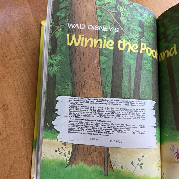 BOGO Disney's Winnie the Pooh And Tigger Too 1975 Book - Picture 5 of 11